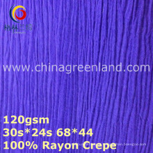 100% Rayon Crepe tecido de tingimento para blusa (GLLML374)